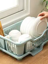 キッチン用水切り皿とボウルラック【大容量・洗い物用・収納に便利】