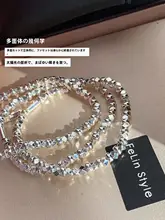 繊細なデザインのシルバーチェーンブレスレット【春夏用・軽やかな雰囲気・女性用】