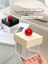 コットンセット収納ボックス【デスク用・綿棒・爪楊枝・化粧品用・小物整理】