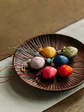 刺繍付きミニ香袋【古風・禅スタイル・蚊退治・スマホチェーン付き】