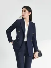LINGMOON フィット感のある女性用スーツジャケット【ビジネス面接対応・高級感・フォーマル】