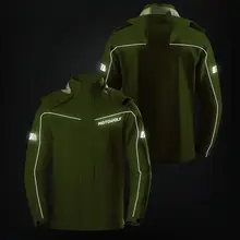 防水バイカー用レインジャケットとレインパンツ【分体式・全身防雨対応・大人用】（セットアップ対応）