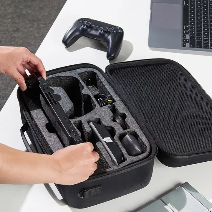 レノボゲーム機用収納ポーチ【収納力抜群・超薄型・全画面保護の強化ガラスフィルム付き】