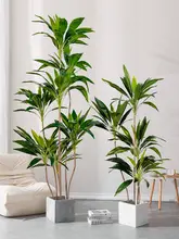 フェイク植物 リビングルーム装飾 高級 大型樹 エコファー素材