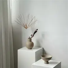 粗陶の粒状花瓶【シンプルな侘び寂びスタイル・インテリア装飾用・復古デザイン】