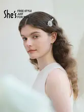 春のエレガントローズヘアクリップ【優雅なデザイン・前髪用】