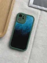 スタイリッシュなブラックとブルーの コントラスト男性用スマートフォンケース【iPhone・Huawei・Xiaomi対応・シリコン製・防落下】