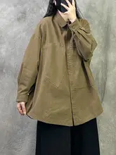 高級感あるデザインの長袖ブラウス【春用・カジュアル・大きいサイズ】