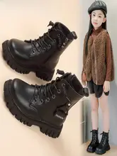 女の子用ショートブーツ【秋冬・ハイカット・レザー・可愛いデザイン】