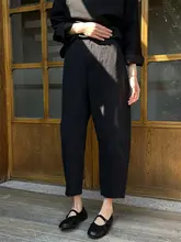 ブラックバナナパンツ【秋用・ゆったり・カジュアル・細見え・ストレート】