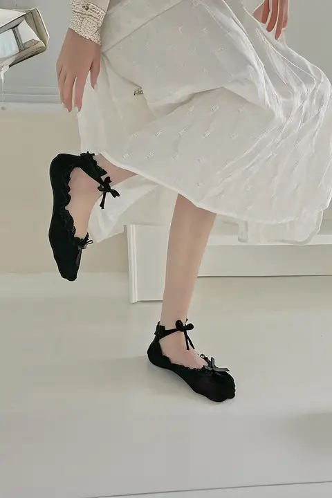 靴下 レディース ショートソックス 薄手 可愛い バタフライリボン飾り