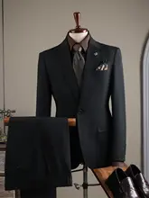 ビジネスカジュアルスーツ【プリンスオレンジ・結婚式・パーティー向け・ドレススタイル】（セットアップ対応）