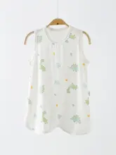 赤ちゃん用 ノースリーブ 睡袍【薄手モダール製・夏用・ユニセックス・防踢・ルームウェア】