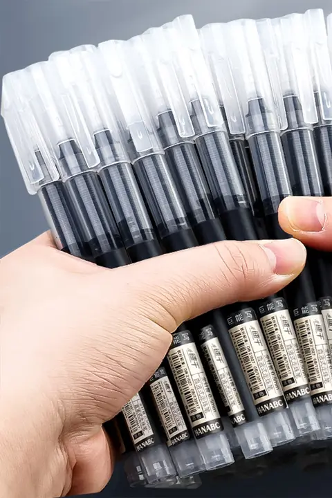 100本セット 速乾インクボールペン【学生向け・ブラック・0.5mm・中性ペン・試験用】