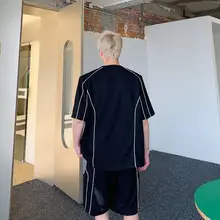 セットアップ 2点セット メンズ 半袖Tシャツ ハーフパンツ ストリート カジュアル 上品 ルーズ 夏