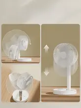 USB充電式 折りたたみ式卓上ファン【強力風力・学生寮や家庭用・小型】