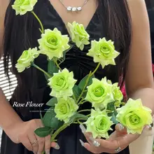 ナチュラルスタイルのバラの造花ブーケ【インテリア装飾・撮影用】