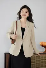デザインが魅力的！女性用シングルボタンジャケット【春用・小柄サイズ対応】