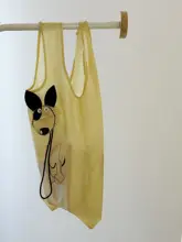 カートゥーン犬デザインのエコバッグ【携帯・折りたたみ可能・スーパー用】