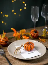 造花 ツル オーナメント カボチャ 紅葉 ハロウィン 秋 収穫祭 インテリア デコレーション 撮影用小物
