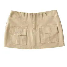 棉村 オリジナルデザイン 米国風ビンテージ スウィートシック 脚魅せタイトスカート【夏用・グレー・ストリートファッション】