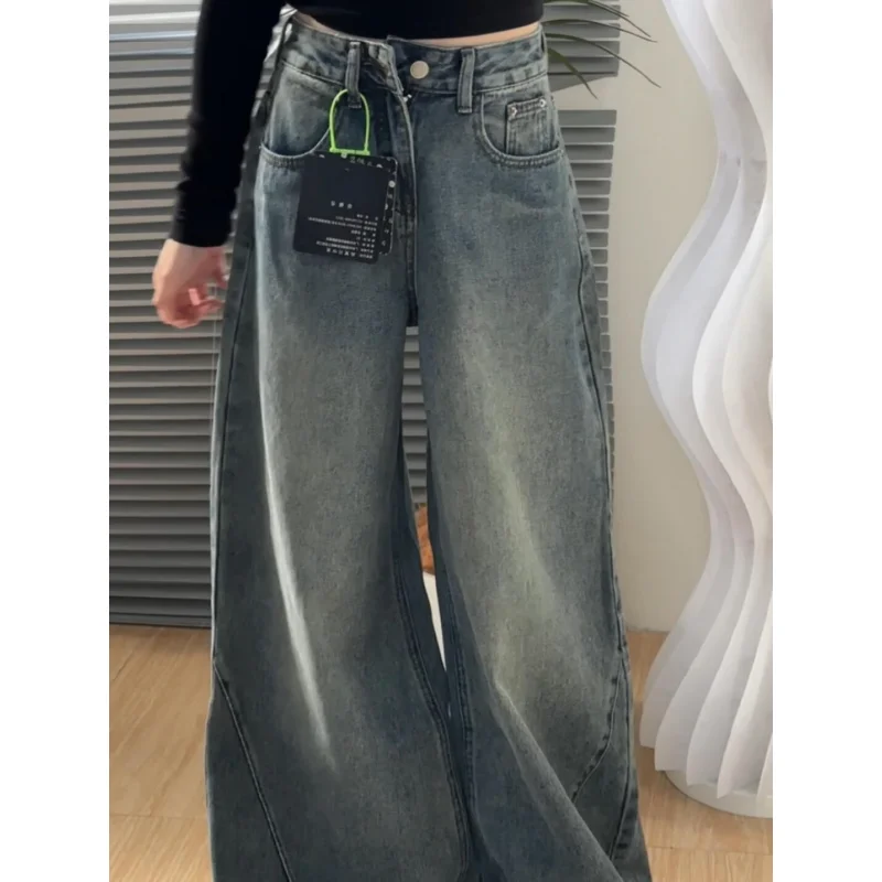 高身長向けアメリカンスタイルのワイドレッグデニムパンツ：40代女性に最適なフィットシルエットの実用性を検証