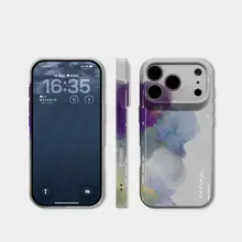 独特なデザインのiPhone用ケース【全包対応・女子向け・アート感漂う抽象柄】