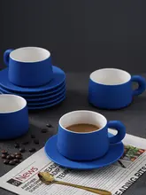 高級感ある手作り陶器コーヒーカップ【シンプルデザイン・ティータイム用・家庭用】