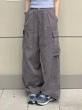 期望Studio ヴィンテージ風 無地ストレートワークパンツ【メンズ・レディース兼用・ウエスト抽ひも・フィット】