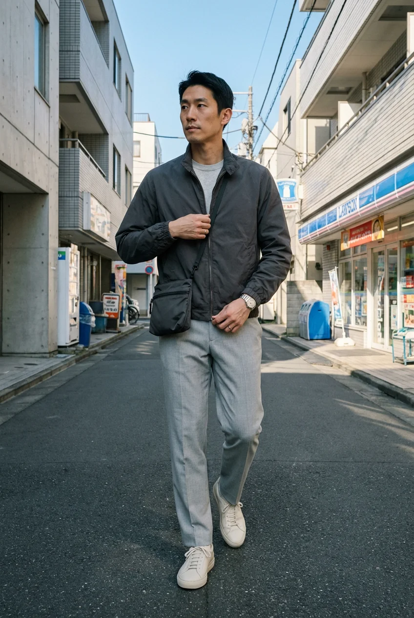 カーゴパンツ メンズ コーデ 完全ガイド　トップス選びの7つのルール