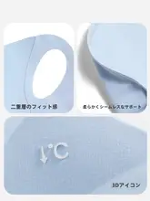 3D立体構造のUVカットフェイスマスク【防水・通気性向上・冷感アイスシルク】