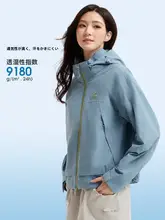 Camel 女性用 防風防水 ハイキングジャケット【ショートタイプ・取り外し可能なインナー付き】