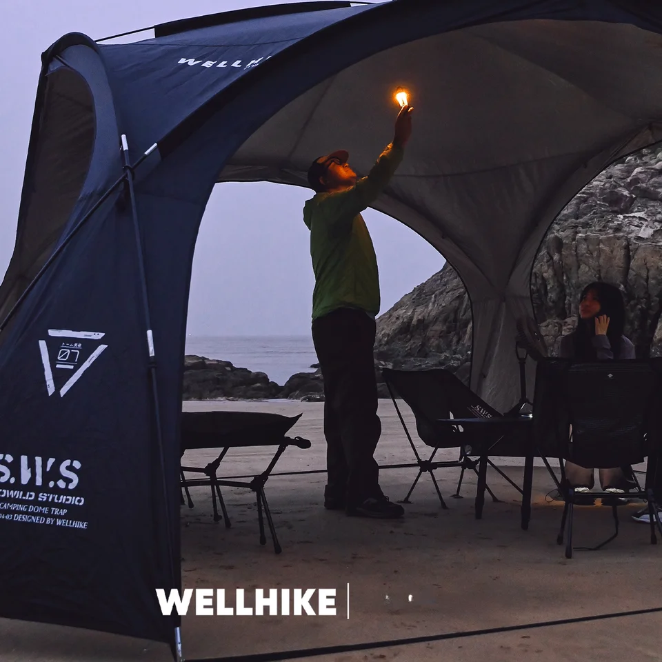 WELLHIKE 大容量のドーム型テント【防雨・防紫外線・アウトドア用・モンゴルテントスタイル】