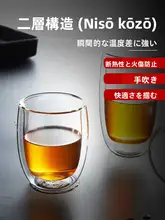 耐熱性に優れた二重ガラスコーヒーカップ【家庭用・高温対応・防爆】（セットアップ対応）