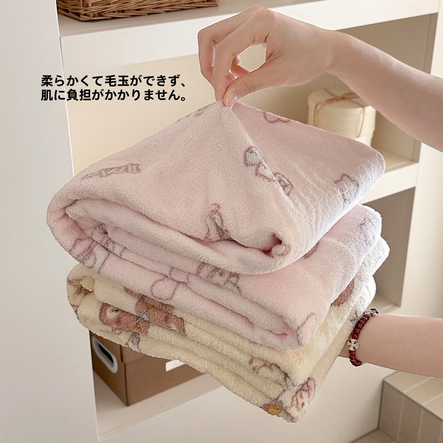 かわいい吸水速乾バスタオル：柔らかい肌触りとカートゥンデザインで快適な入浴体験