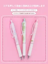 MINISO フルーツ香り付き中性ペン【0.5mm・ブラック・個性的デザイン】