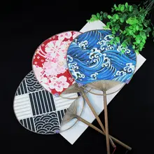 和風ダブルサイド扇子【日本製コットン・花柄・手作り・COS用】