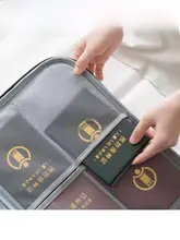 多機能 トラベルドキュメントポーチ【オックスフォード布製・収納力抜群・持ち運び便利】（セットアップ対応）
