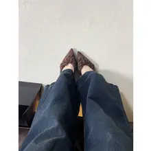 優雅な雰囲気のバラ色の粗いヒールパンプス【レトロなスエード・通勤用・疲れにくいデザイン】