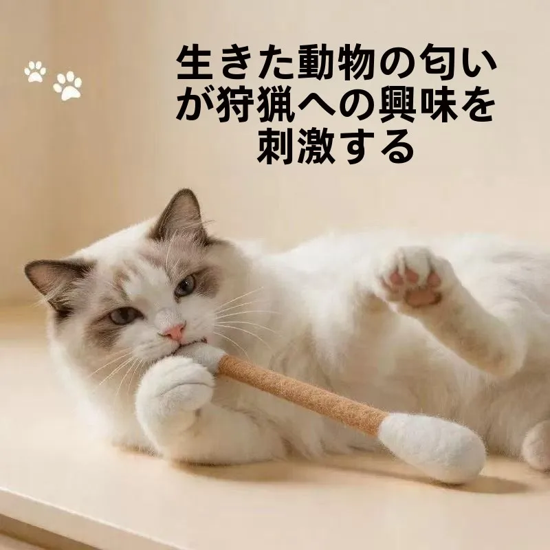 バットおもちゃはどう選ぶ？猫用巨大コットンスティックがもたらす、日常の小さな幸せとは