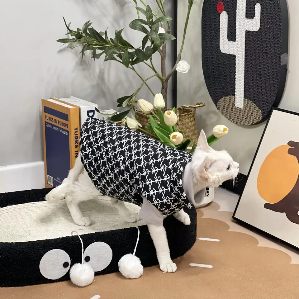 スフィンクス用 冬季厚手コート【暖かい棉素材・スタイリッシュなベスト】