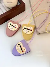 可愛らしいデザインの磁吸革ネックレス【カラーパレット・実用的・眼鏡クリップ付き・ロングチェーン】