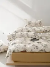 南フランス風フラワープリントのコットンベッドリネン【極上の柔らかさ・三点セット】（セットアップ対応）