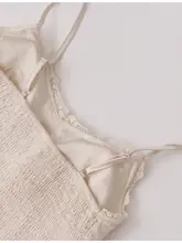胸パッド付きのフレンチレトロな気質の刺繍レースサスペンダー