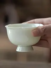 花型陶器ティーカップ【個人用・高級デザイン】