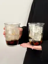 高級感あるアイスアメリカーノグラスカップ【透明・冷飲用】