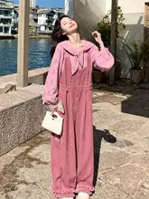 春のカジュアルスタイル！ピンクの可愛いトップスとオーバーオール（セットアップ対応）
