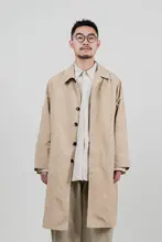 MIST メンズ中長丈トレンチコート【春秋用・薄手・カジュアル・通勤向け】