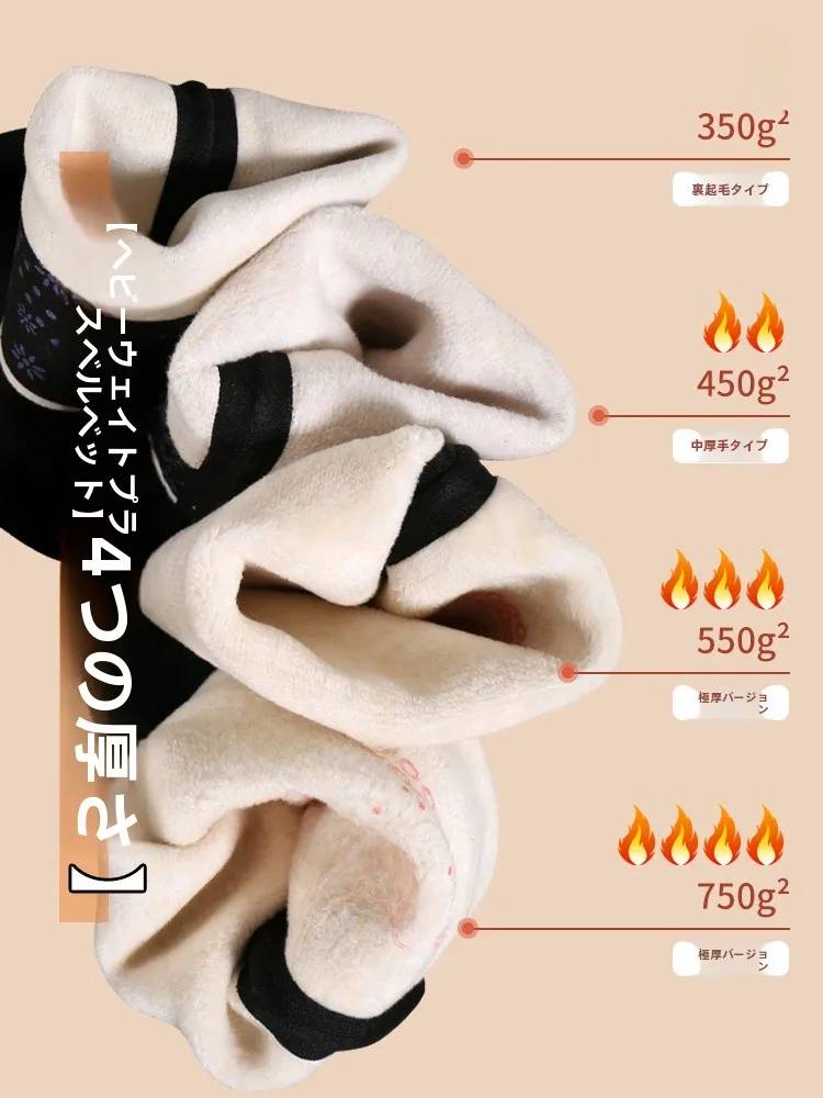 高腰ヨガパンツ：厚手加绒設計で冬のヨガや日常活動に最適な着心地