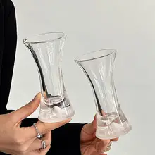 新中式デザインのウエストシェイプグラス【焼酎・カクテル・ジュース用】